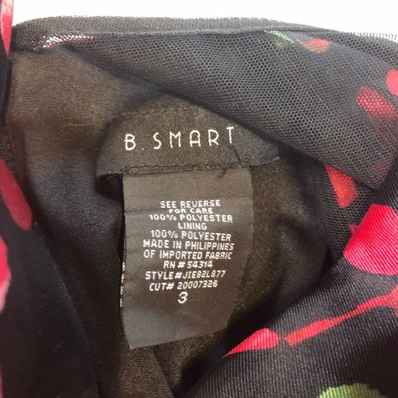 B. Smart - Floral Print Mini Homecoming Dress - 3 - Picture 7 of 11